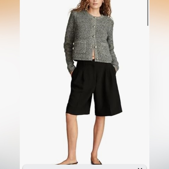 Lucky Brand Sweaters - Lucky Brand Gray Boucle Sweater Lady Jacket. Size Small.